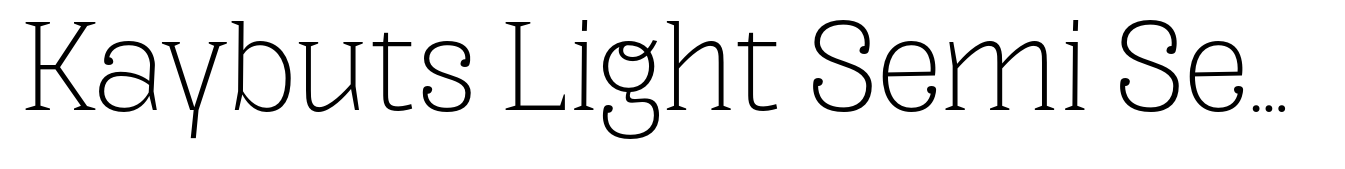 Kaybuts Light Semi Serif